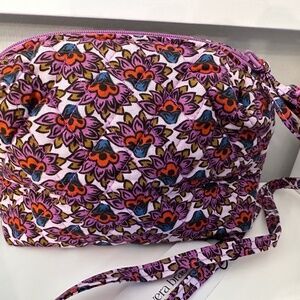 Vera Bradley Scaevola Fan Quilted Cotton Crossbody Camera Bag NWT